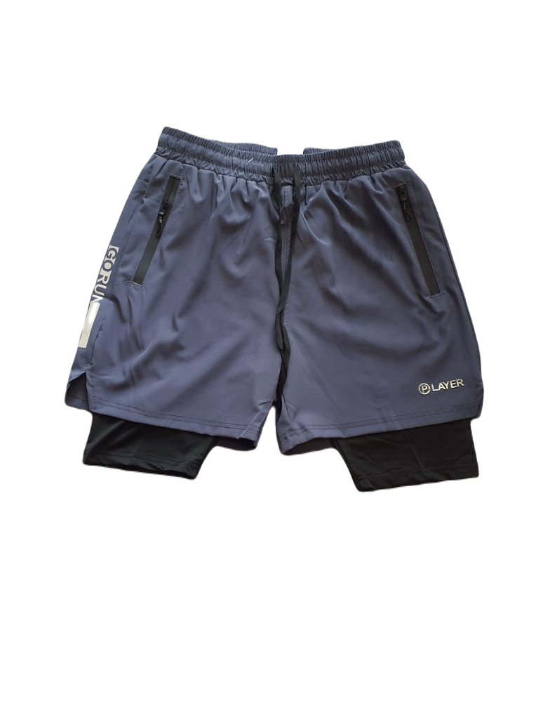 PR613 MEN RUNNING SHORTS DOUBLE