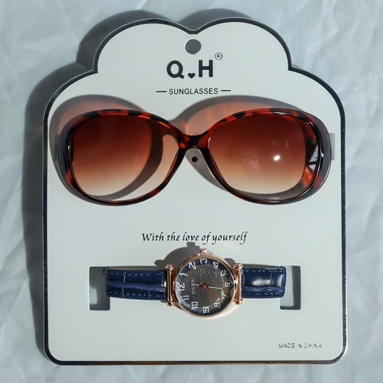 Combo Sunglass and Adventure Watch for Women